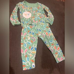 Clover Baby & Kids Green Easter Pajama Set